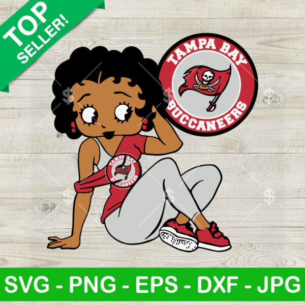 Betty Boop Tampa Bay Buccaneers SVG