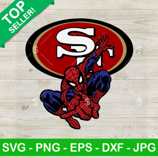 Spiderman San Francisco 49ers SVG