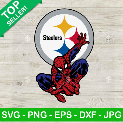 Spiderman Steelers Football Svg