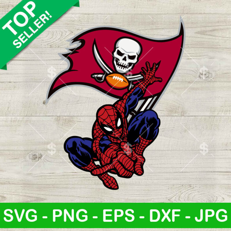 Spiderman Tampa Bay Buccaneers SVG, Tampa Bay Buccaneers Spider Man SVG, Tampa Bay Buccaneers Superheroes SVG PNG