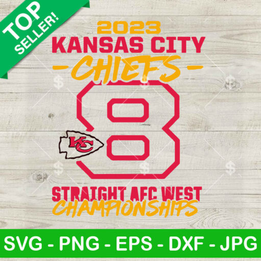 2023 KC Chiefs AFC west Champions SVG