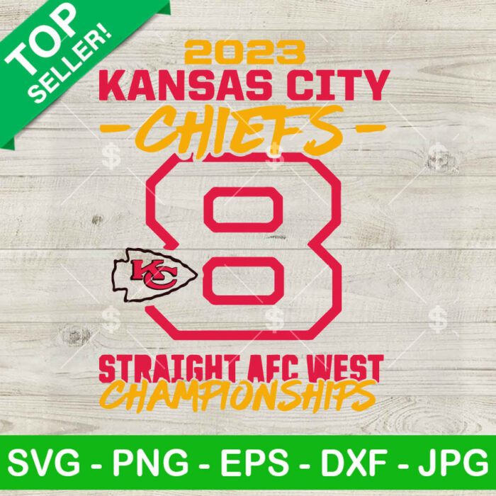 2023 KC Chiefs AFC west Champions SVG