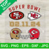 49ers Vs Chiefs Super Bowl LVIII SVG