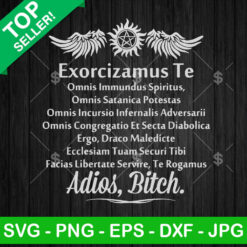 Exorcizamus te omnis immundus spiritus SVG, Supernatural exorcism SVG, Supernatural SVG PNG DXF EPS