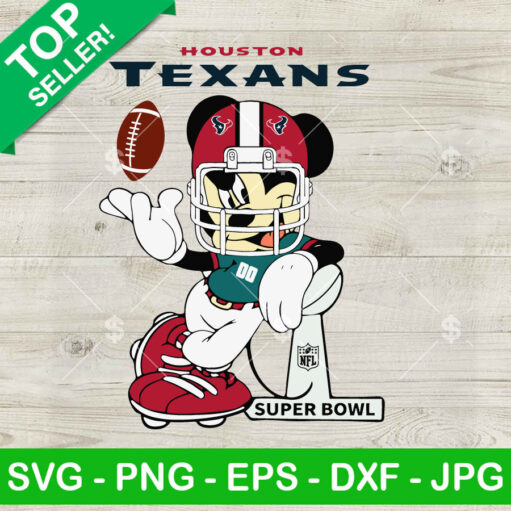 Mickey Mouse Houston Texans Svg