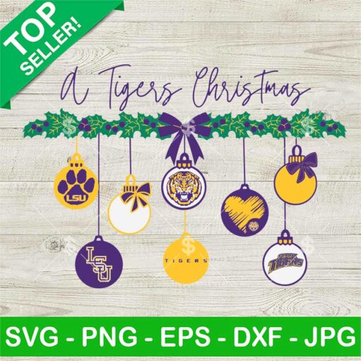 A Tigers Lsu Christmas Svg