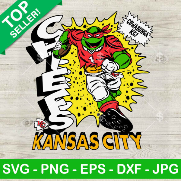 Raphael Ninja Turtle Kansas City Chiefs SVG, Ninja Turtle KC Chiefs SVG, Chiefs Logo SVG PNG EPS DXF