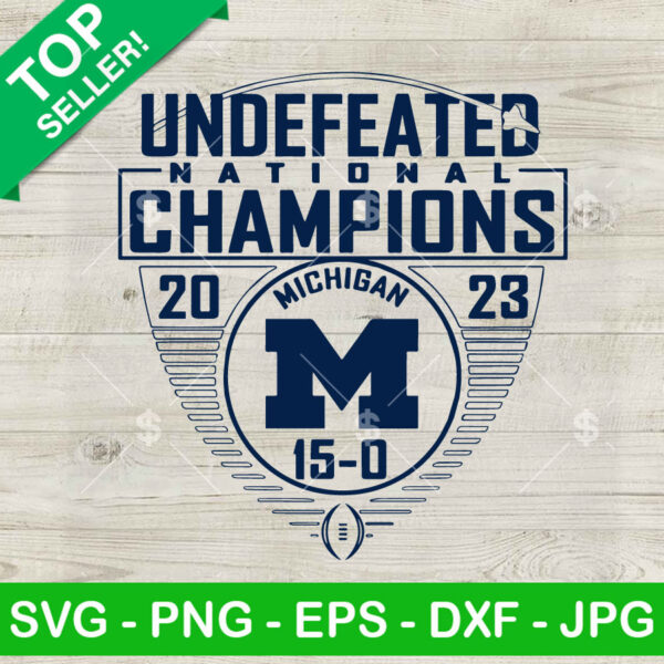 Michigan National Champions 2023 SVG
