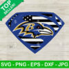 Baltimore Ravens Superman logo SVG