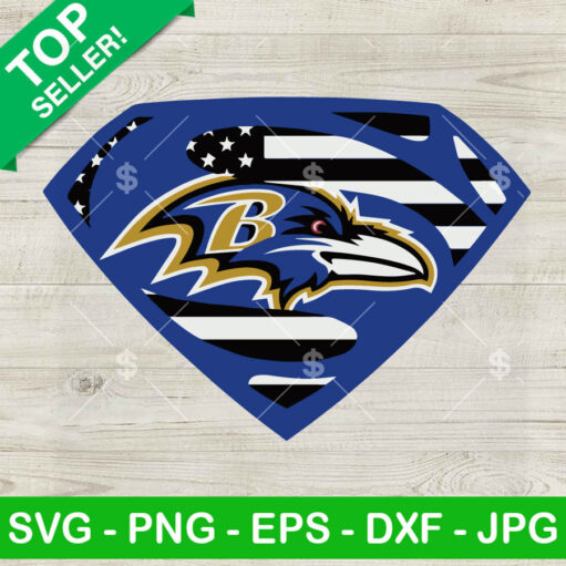 Baltimore Ravens Superman Logo Svg