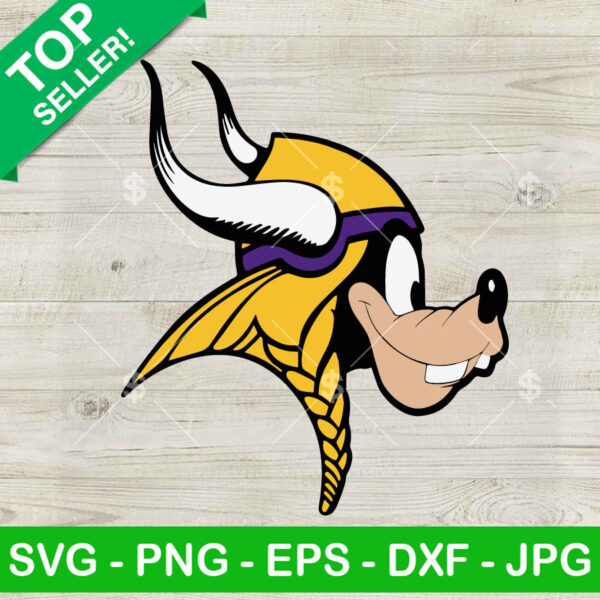 Minnesota Vikings Goofy Disney SVG, Vikings Disney football SVG, Vikings Football funny team Disney SVG PNG DXF EPS