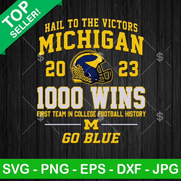 Hail to the Victors Michigan 2023 SVG