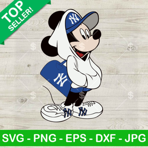 Mickey Mouse New York Yankees SVG