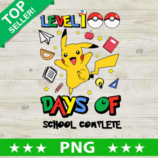 Level 100 days of School Complete PNG