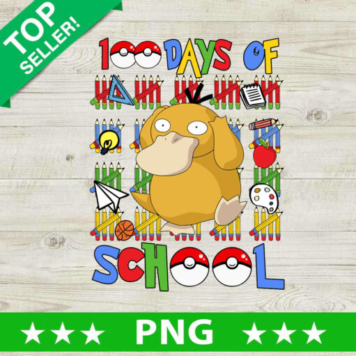 100 Days of School Psyduck PNG