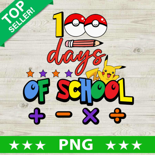 100 days of School Math PNG