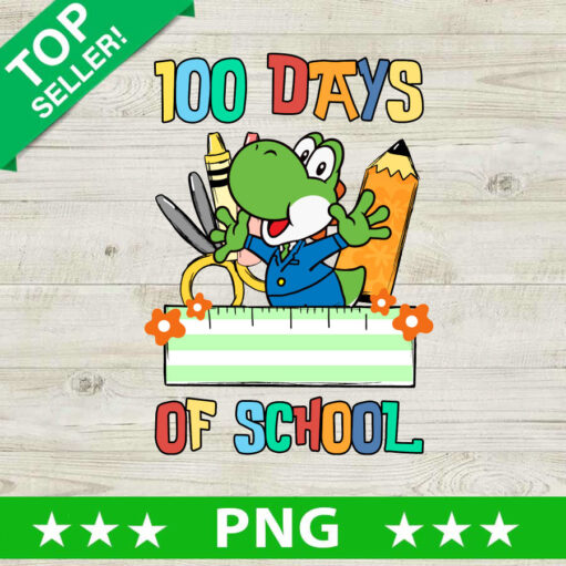 100 Days of School Yoshi PNG