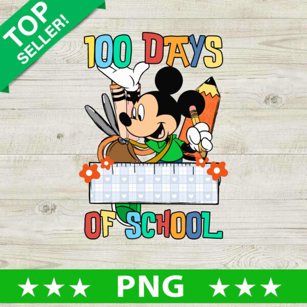 100 Days of School Disney PNG