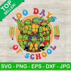 Ninja Turtle 100 Days Of School SVG