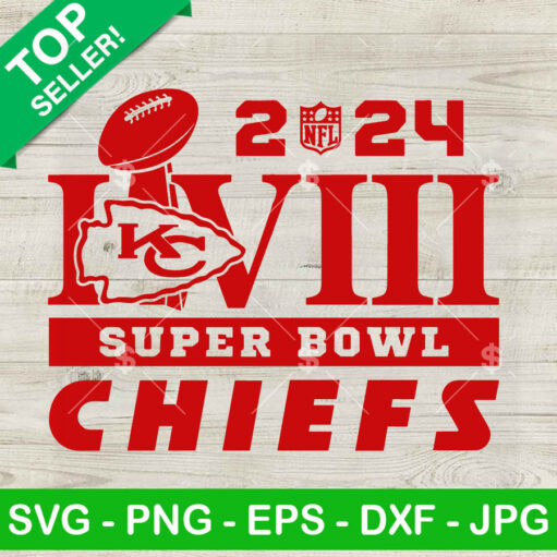 Super Bowl Chiefs LVIII 2024 SVG