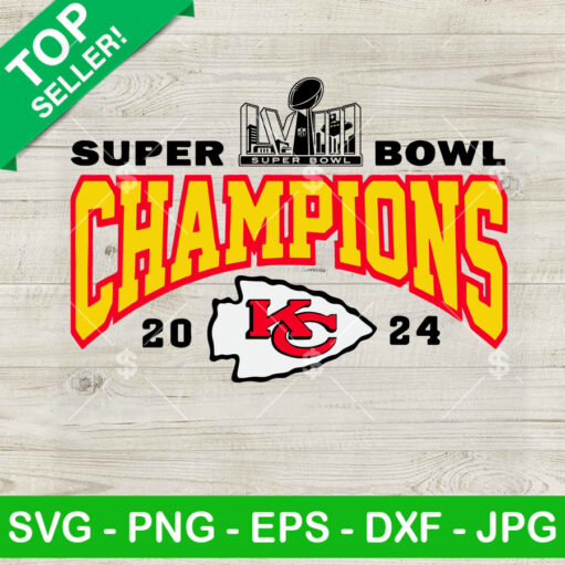 Super Bowl Champions 2024 Kc Chiefs Svg