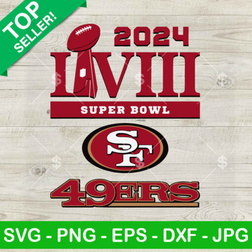 2024 Super Bowl LVIII 49ers SVG