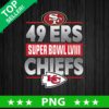 49ers Vs Chiefs Super Bowl LVIII PNG