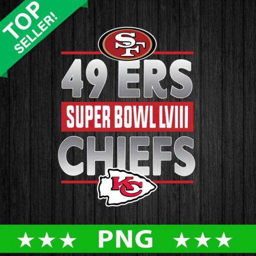 49ers Vs Chiefs Super Bowl LVIII PNG