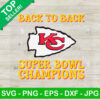 Back to Back Super Bowl Champions SVG