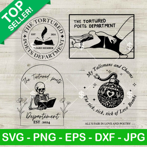 The Tortured Poets Department SVG Bundle
