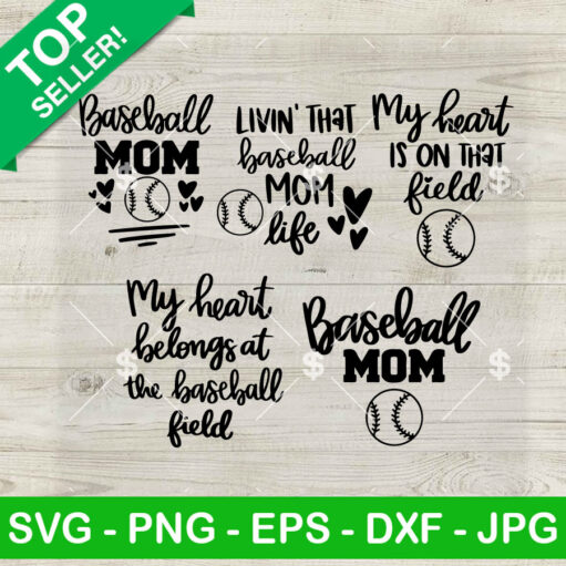 Baseball Mom Svg Bundle