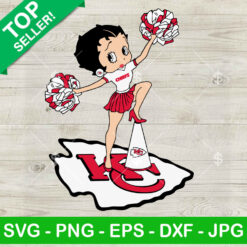 Kansas City Chiefs Betty Boop Cheerleader SVG