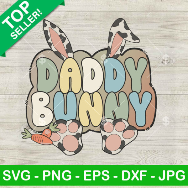 Leopard Daddy Bunny SVG