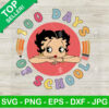 100 days Of School Betty Boop SVG