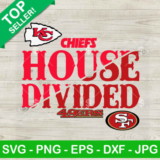 House Divided KC Chiefs vs San Francisco 49ers SVG