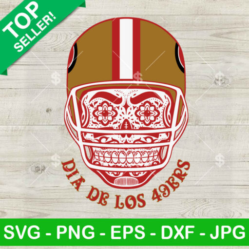 Dia De Los Skull 49ers SVG