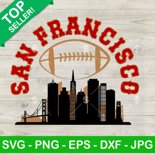 San Francisco 49Ers Football Skyline Svg