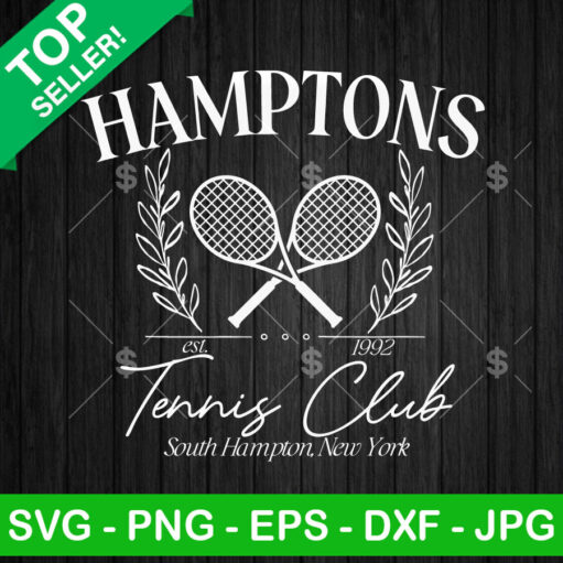 Hamptons Tennis Club Svg