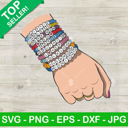 Taylor Swift Album Friendship Bracelet SVG