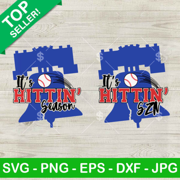 It's Hittin Season Philadelphia Phillies Baseball SVG, Philadelphia Phillies Logo SVG, Phillies Baseball SVG PNG DXF EPS
