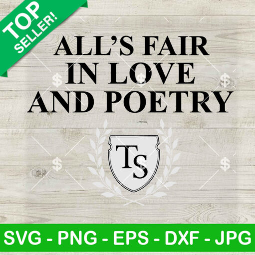 Alls Fair In Love And Poetry Taylor Swift Album Svg