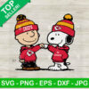 Snoopy And Charlie Brown KC Chiefs SVG