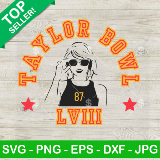 Taylor Bowl LVIII Taylor Swift 87 SVG