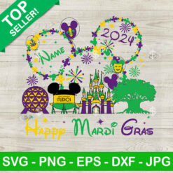 Disney Mardi Gras Costume Name SVG