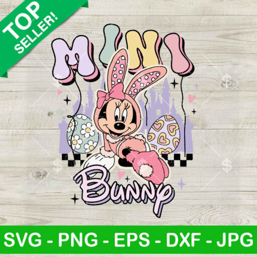 Minnie Mini Bunny Easter Svg