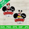 Mickey Minnie My First Disney Trip SVG