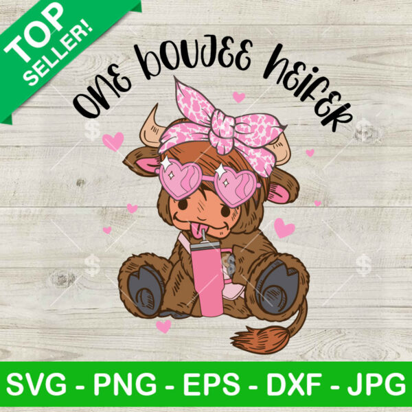 One Boujee Heifer Tumbler SVG