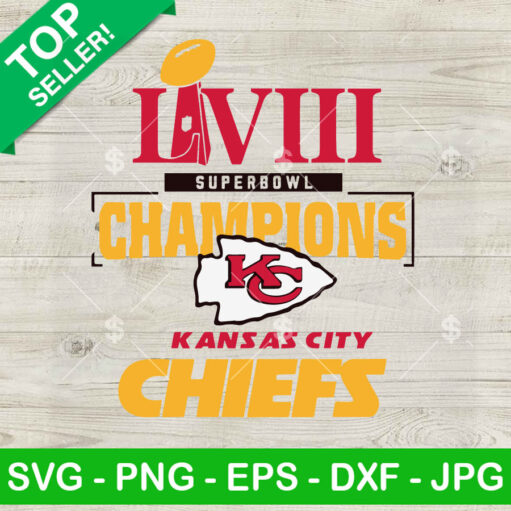 Kansas City Chiefs Football Champions Svg