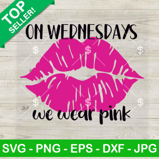 Mean Girls Wednesday We Wear Pink Svg