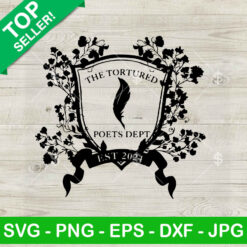 Taylor Swift's The Tortured Poets Dept SVG